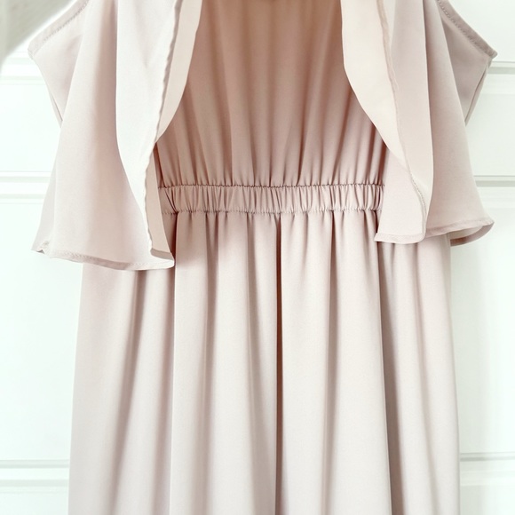 Show Me Your Mumu Formal Maxi Dress Medium Beige Bridesmaid Elegant Classic Gala - Picture 6 of 11